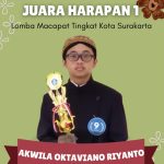 Juara Harapan 1 Lomba Macapat Tingkat Kota Surakarta